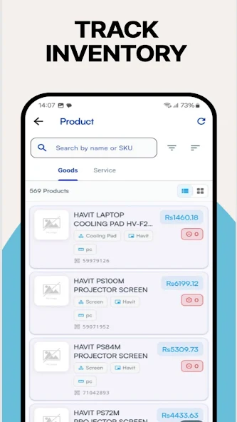 mobile screen